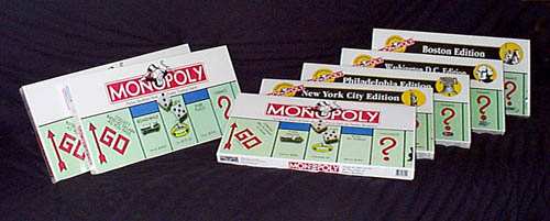[ Chris Mospaw's Monopoly® collection picture ]
