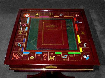 [ Detail of Top of Franklin Mint Game ]