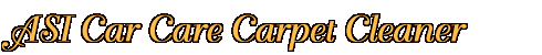 [ ASI Car Care Carpet Cleaner ]